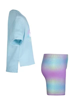 Nike® Girls 4-6x Allover Print Bike Shorts Set -Nike® Shop Belk 1024