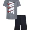 Nike® Boys 4-7 Drop Set Graphic T-Shirt and Shorts Set