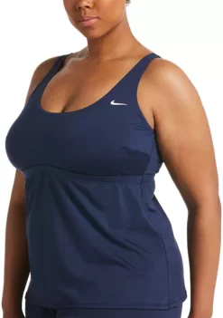 Nike® Plus Size Essential Solid Swim Tankini -Nike® Shop Belk 1104