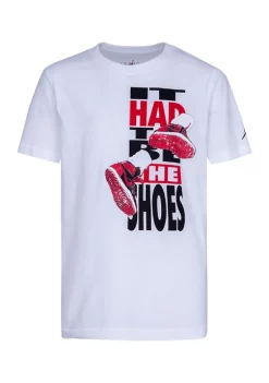 Nike® Boys 8-20 Short Sleeve Shoes Graphic T-Shirt