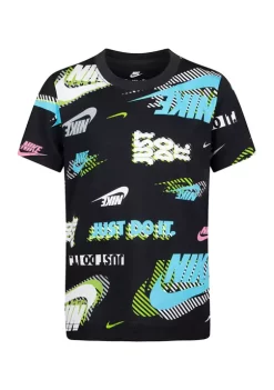 Nike® Boys 4-7 All Over Printed T-Shirt