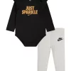 Nike® Baby Girls Sparkle Bodysuit and Leggings Set