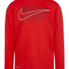 Nike® Boys 4-7 Swoosh Graphic Thermal T-Shirt 2 Nike® Boys 4-7 Swoosh Graphic Thermal T-Shirt -Nike® Shop Belk 1263