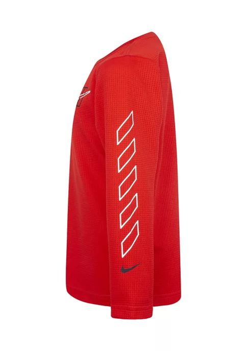 Nike® Boys 4-7 Swoosh Graphic Thermal T-Shirt 5 Nike® Boys 4-7 Swoosh Graphic Thermal T-Shirt - Image 3