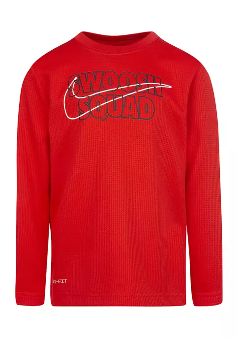Nike® Boys 4-7 Swoosh Graphic Thermal T-Shirt 8 Nike® Boys 4-7 Swoosh Graphic Thermal T-Shirt - Image 6