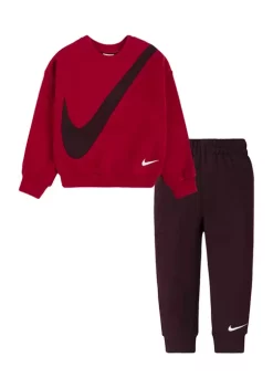 Nike® Toddler Boys Long Sleeve Swoosh Fleece Set -Nike® Shop Belk 1324