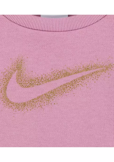 Nike® Toddler Girls Long Sleeve Crew Neck Sweatshirt and Joggers Set 5 Nike® Toddler Girls Long Sleeve Crew Neck Sweatshirt and Joggers Set - Image 3