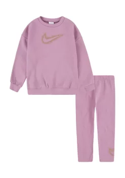 Nike® Toddler Girls Long Sleeve Crew Neck Sweatshirt and Joggers Set 12 Nike® Toddler Girls Long Sleeve Crew Neck Sweatshirt and Joggers Set -Nike® Shop Belk 1345