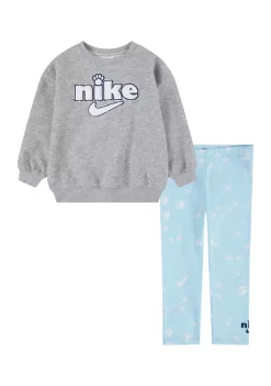 Nike® Toddler Girls Track Pack Allover Print Leggings Set