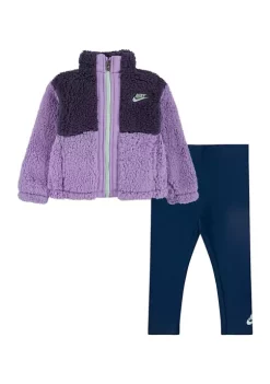 Nike® Toddler Girls Sherpa Full Zip Legging Set -Nike® Shop Belk 260