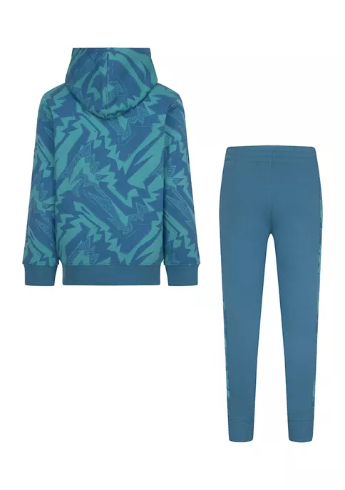 Nike® Boys 4-7 Michael Jordan Essentials Fleece Allover Print Set 4 Nike® Boys 4-7 Michael Jordan Essentials Fleece Allover Print Set - Image 2