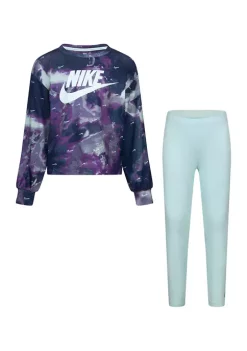Nike® Girls 4-6x Pullover Hoodie and Legging Set