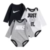 Nike® Baby Boys Long Sleeve Just Do It Swoosh Bodysuit Set -Nike® Shop Belk 340