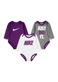 Nike® Baby Boys Long Sleeve Just Do It Swoosh Bodysuit Set -Nike® Shop Belk 349