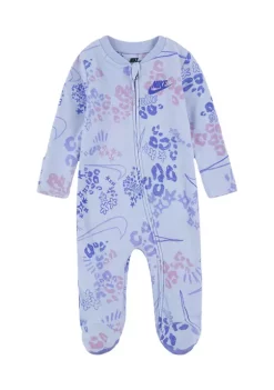 Nike® Baby Girls Doodle Dreamer Allover Print Coverall Pajamas