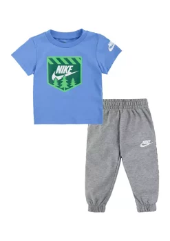 Nike® Baby Boys Short Sleeve Outdoors T-Shirt and Pants Set -Nike® Shop Belk 565
