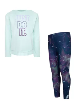 Nike® Girls 4-6x Crossover Tunic and Legging Set -Nike® Shop Belk 585