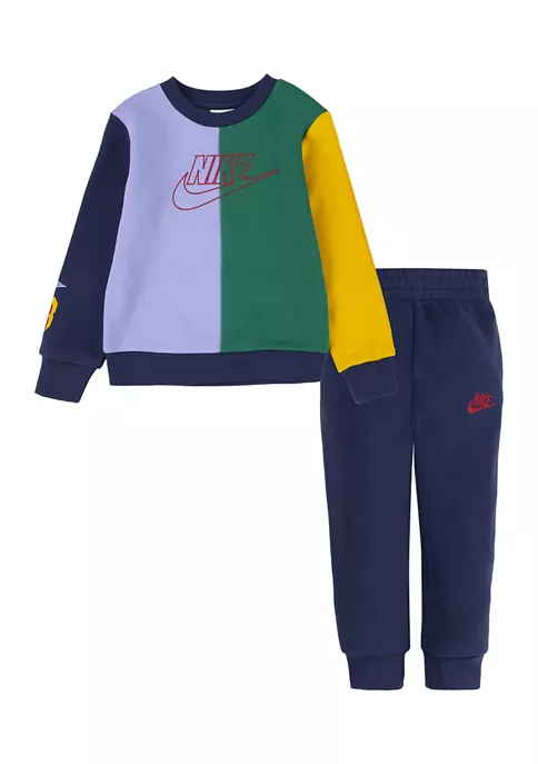 Nike® Toddler Boys Long Sleeve Crew Amplify Jogger Set 8 Nike® Toddler Boys Long Sleeve Crew Amplify Jogger Set - Image 6