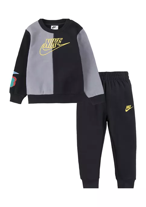 Nike® Toddler Boys Long Sleeve Crew Amplify Jogger Set 9 Nike® Toddler Boys Long Sleeve Crew Amplify Jogger Set - Image 7