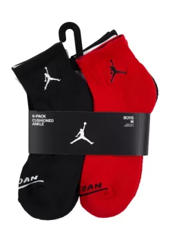 Nike® Boys Jordan Legend Ankle Socks - 6 Pack -Nike® Shop Belk 697