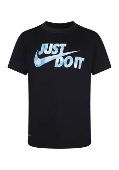 Nike® Boys 4-7 Dri-Fit Print Fill Swoosh T-Shirt