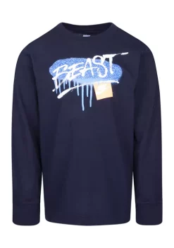 Nike® Boys 4-7 Long Sleeve Beast Graphic T-Shirt