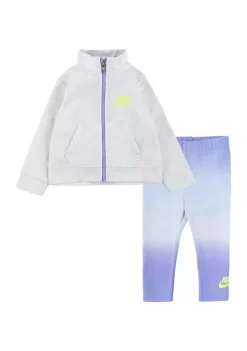 Nike® Baby Girls Printed Club Zip Jacket and Leggings Set