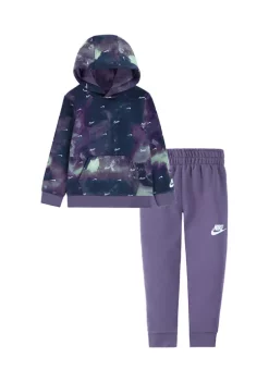Nike® Toddler Boys Long Sleeve Club Fleece Printed Hoodie Set -Nike® Shop Belk 751
