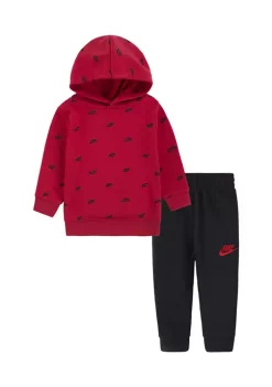 Nike® Baby Boys Club Allover Print Hoodie and Pants Set -Nike® Shop Belk 85