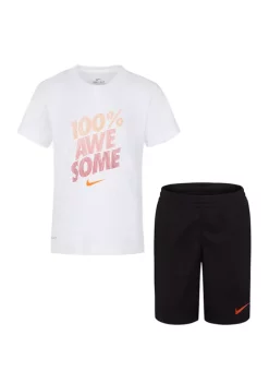 Nike® Boys 4-7 Short Sleeve Awesome Set