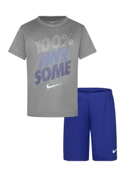 Nike® Boys 4-7 Short Sleeve Awesome Set -Nike® Shop Belk 873