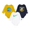 Nike® Baby Boys Outdoor Bodysuits - 3 Pack