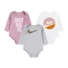 Nike® Baby Girls Sparkle Bodysuits - 3 Pack -Nike® Shop Belk 908