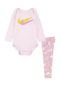 Nike® Baby Girls Long Sleeve Bodysuit and Leggings Set -Nike® Shop Belk 971